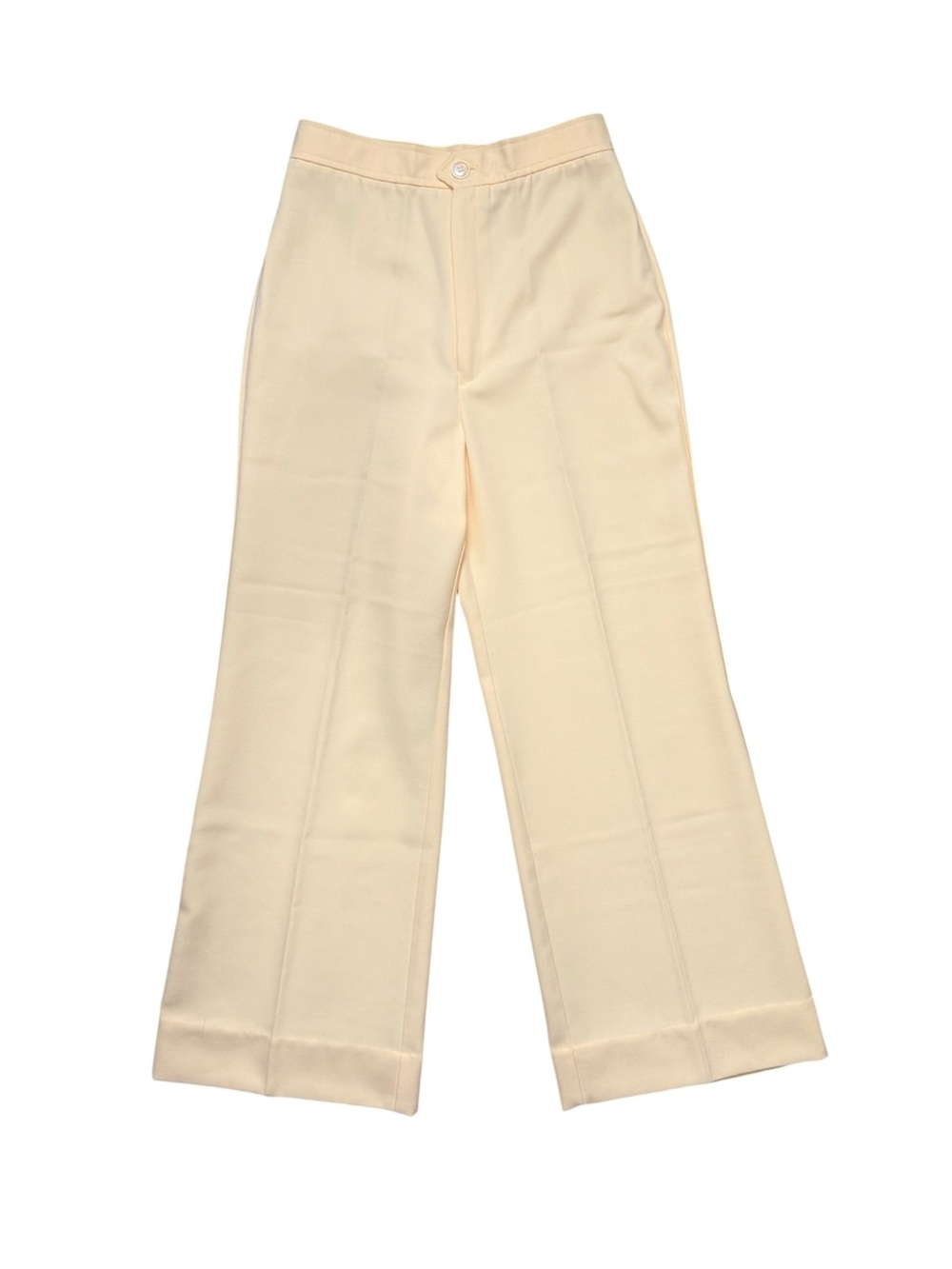 Vintage Garland Yellow High Rise Wide Leg Trousers Pants XS/S - Picture 2 of 8